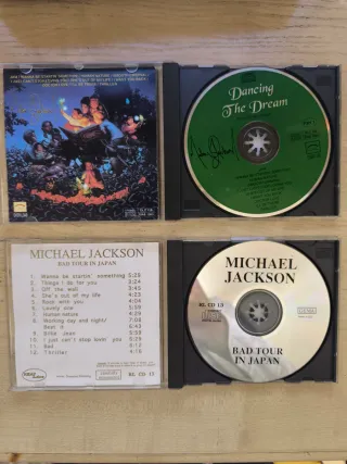 2 CD No Oficiales BAD TOUR JAPAN DANCING THE DREAM