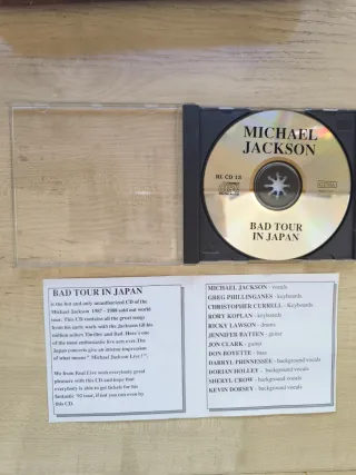 2 CD No Oficiales BAD TOUR JAPAN DANCING THE DREAM