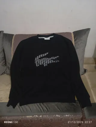 Sudadera Lacoste Negra Logo