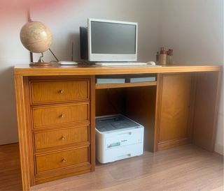 Mesa de despacho madera maciza alta calidad