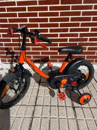 Bicicleta infantil 14 pulgadas naranja