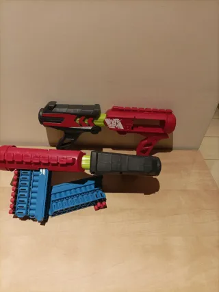 2 Armas Juguete Minecraft + 24 Balas