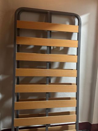 2 Base metálico,madera 1,90/90 cm con patas