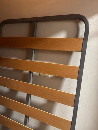 2 Base metálico,madera 1,90/90 cm con patas