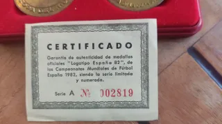 Caja Medallas Conmemorativas Mundial 82