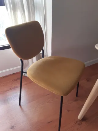 Sillas comedor color mostaza (Set de 4 ó 2)