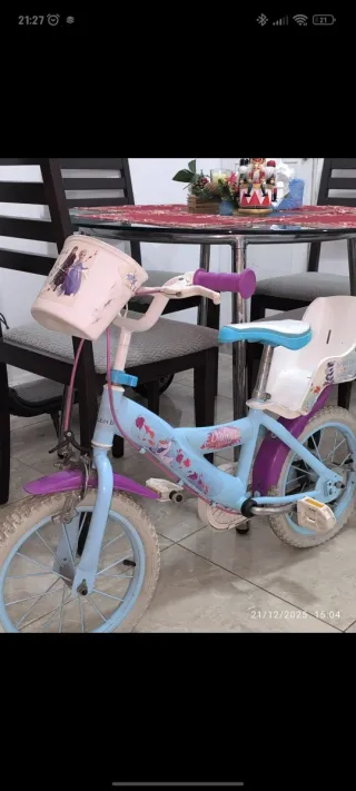 Bicicleta Frozen niña