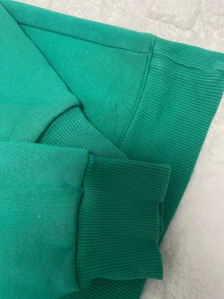 Reebok Sudadera verde con capucha talla M