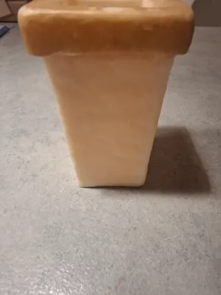 Vaso Thun in cera profumata giallo e dorato