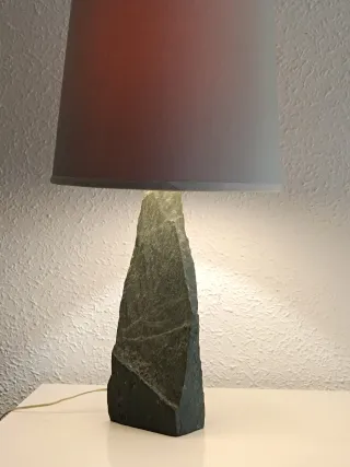 Lámpara Brutalista Pizarra Gris/Verde