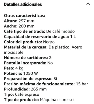 Cafetera Saeco Poemia Negra