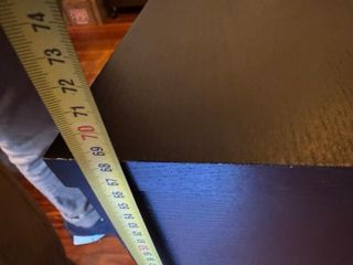 Mueble aparador negro y plata. A recoger en Treto