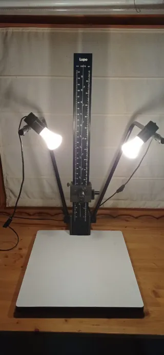 Mesa de reproducción fotográfica Lupo con focos