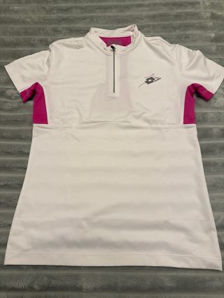 Conjunto deportivo Lotto blanco y negro