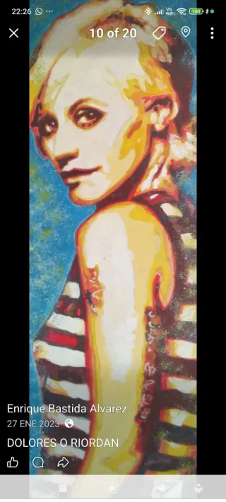 Cuadros originales músicos 20x60cm 50 € cada uno