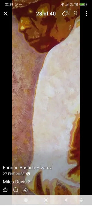 Cuadros originales músicos 20x60cm 50 € cada uno