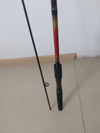 Caña y carrete pesca grauvell