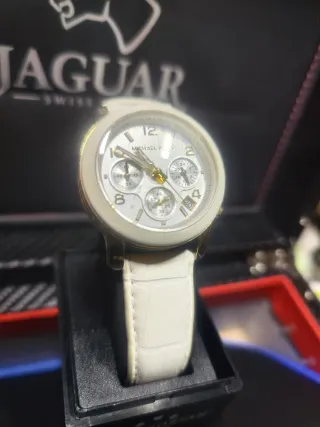 Reloj Jaguar Mujer Blanco y Dorado