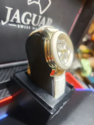 Reloj Jaguar Mujer Blanco y Dorado