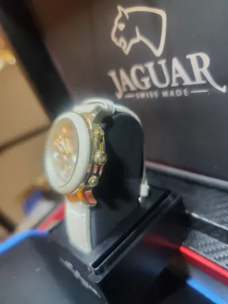 Reloj Jaguar Mujer Blanco y Dorado