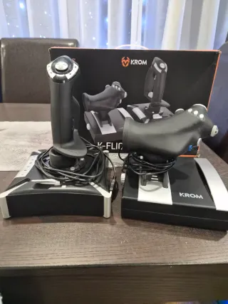 Krom K-Flight Joystick Set PC PS4 Xbox One