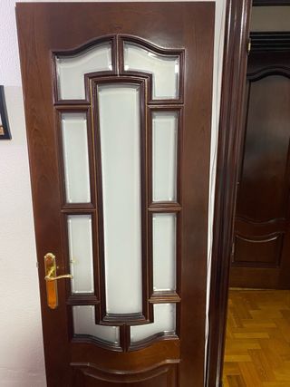 Puerta doble de salón madera muy buenas