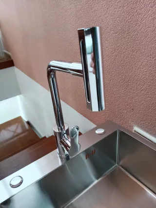 FREGADERO INOX DISEÑO 50X40CM Y GRIFO NUEVO 69 EUR