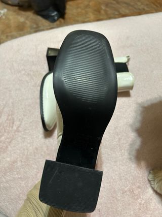Botines blancos tacón ancho