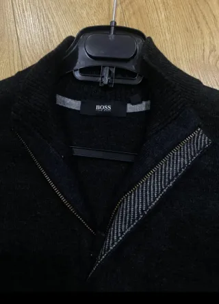 Camisola Hugo Boss Manga Comprida Preta