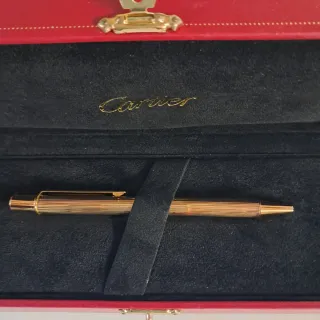 Bolígrafo Cartier Dorado