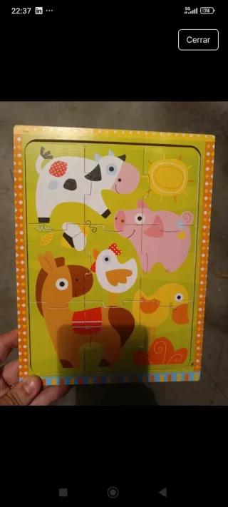 Puzzle infantil de granja