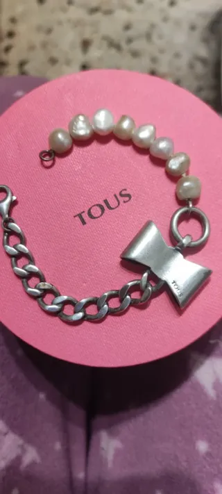 Pulsera Tous Betty Plata y Perlas