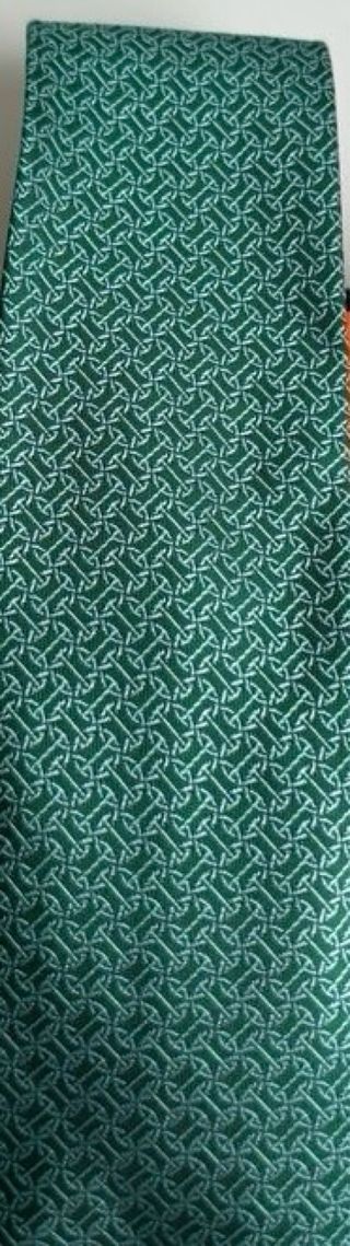 Corbata Hermès verde nueva
