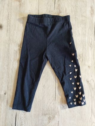 2 Leggings Bimba 9-12 Mesi