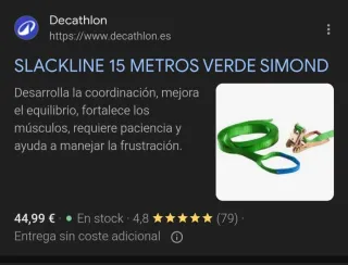 Slackline decathlon