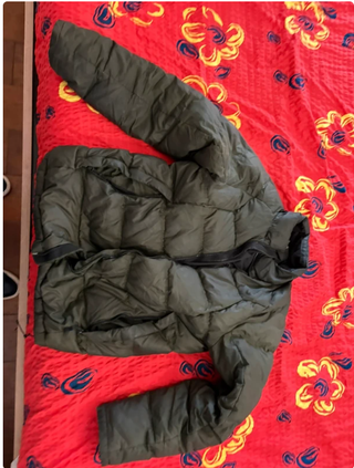 Casaco acolchoado verde tamanho M