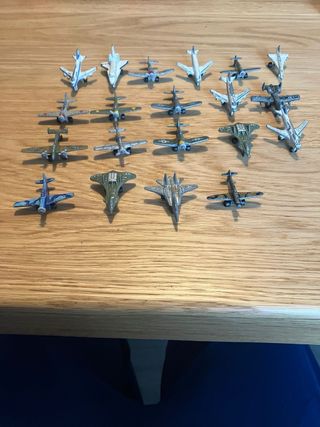 Colección miniaturas aviones de combate