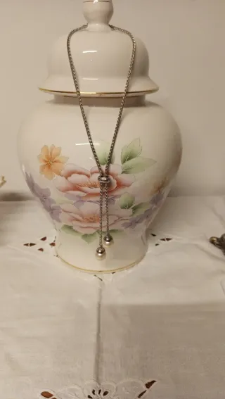 Collana con perlein argento 925