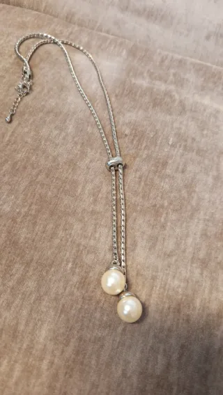 Collana con perlein argento 925