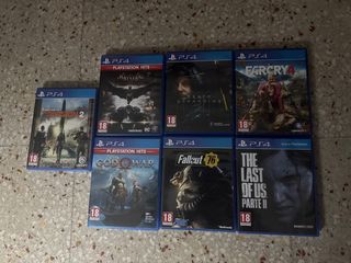 Lote 7 Juegos PS4: God of War, Far Cry 4, Batman..