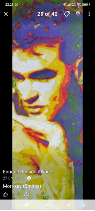 Cuadro Original Músicos 20x60cm