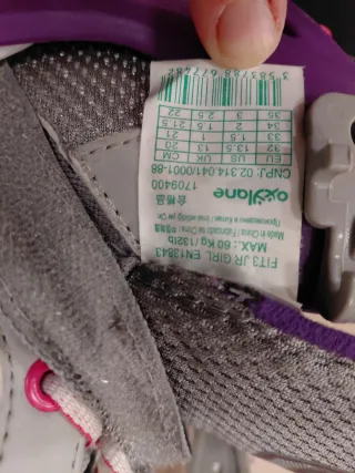 Patines en línea ajustables Oxelo. Talla 32-35