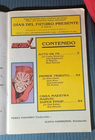 LOTE COMICS "Días del Futuro Presente"