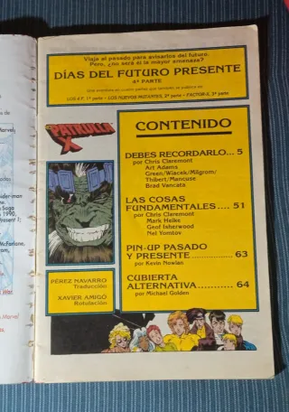 LOTE COMICS "Días del Futuro Presente"