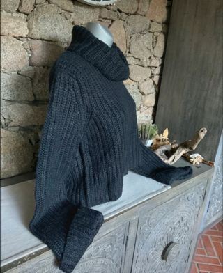 Maglione Donna Boho Grigio Taglia L