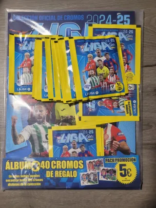 23 Sobres + Álbum Liga 2024-25 Panini