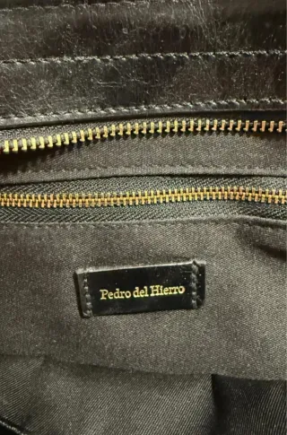 Bolso Tote Pedro del Hierro Beige/Negro