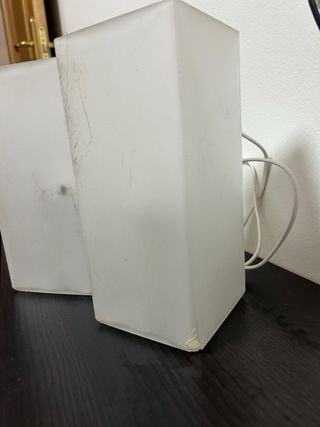 Pack 2 Lámparas Mesilla Cristal