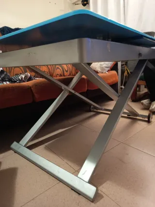 Mesa elevable cristal azuly plegable