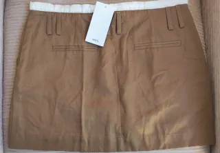 Falda cintura contraste